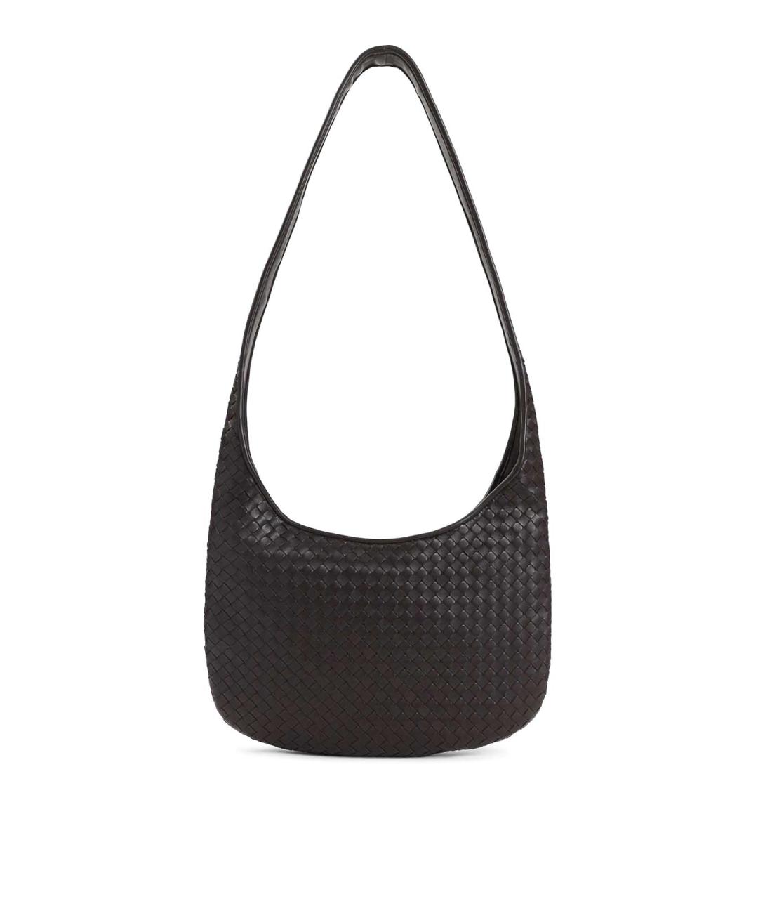BOTTEGA VENETA Коричневая кожаная сумка через плечо, фото 1