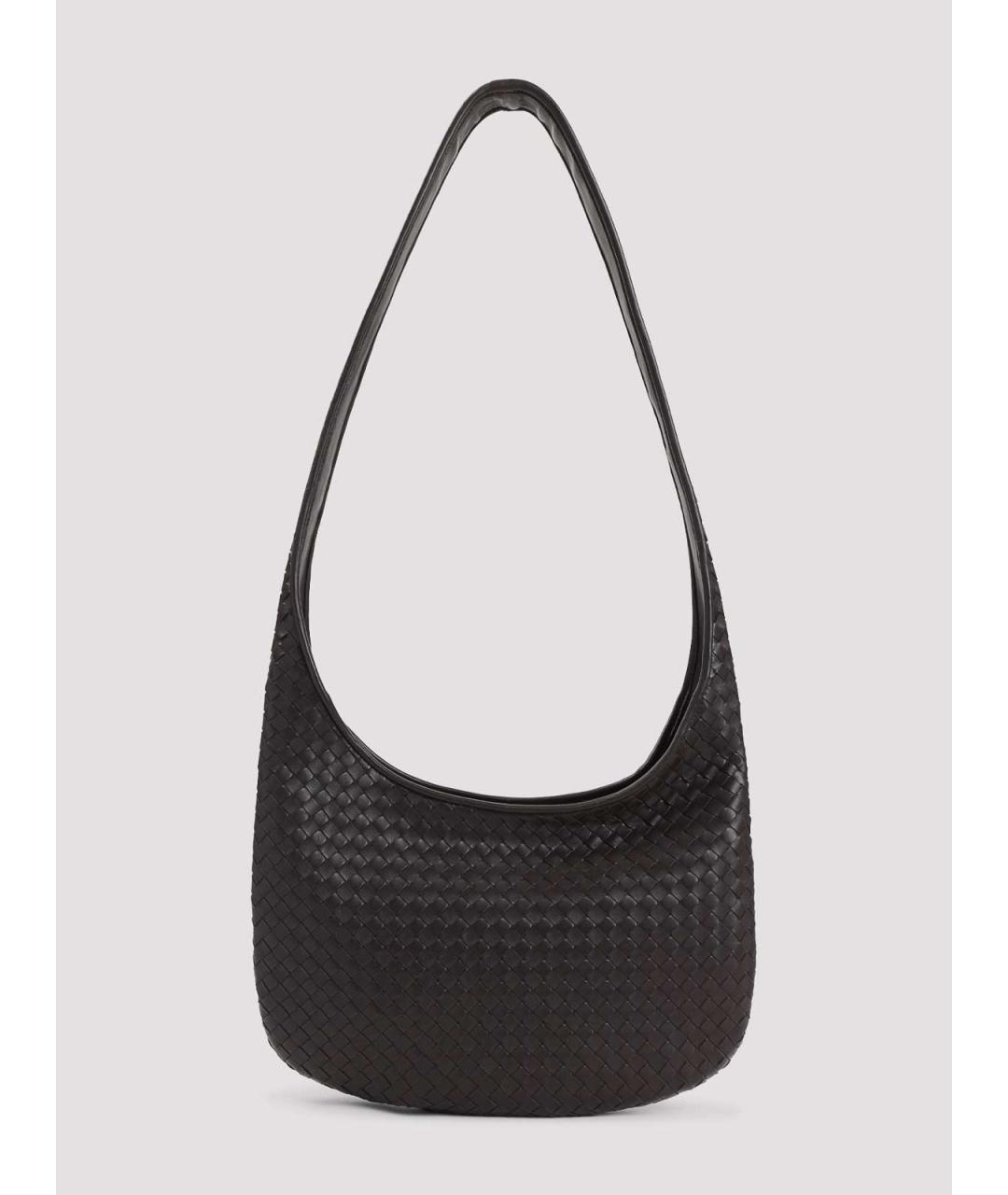 BOTTEGA VENETA Коричневая кожаная сумка через плечо, фото 2