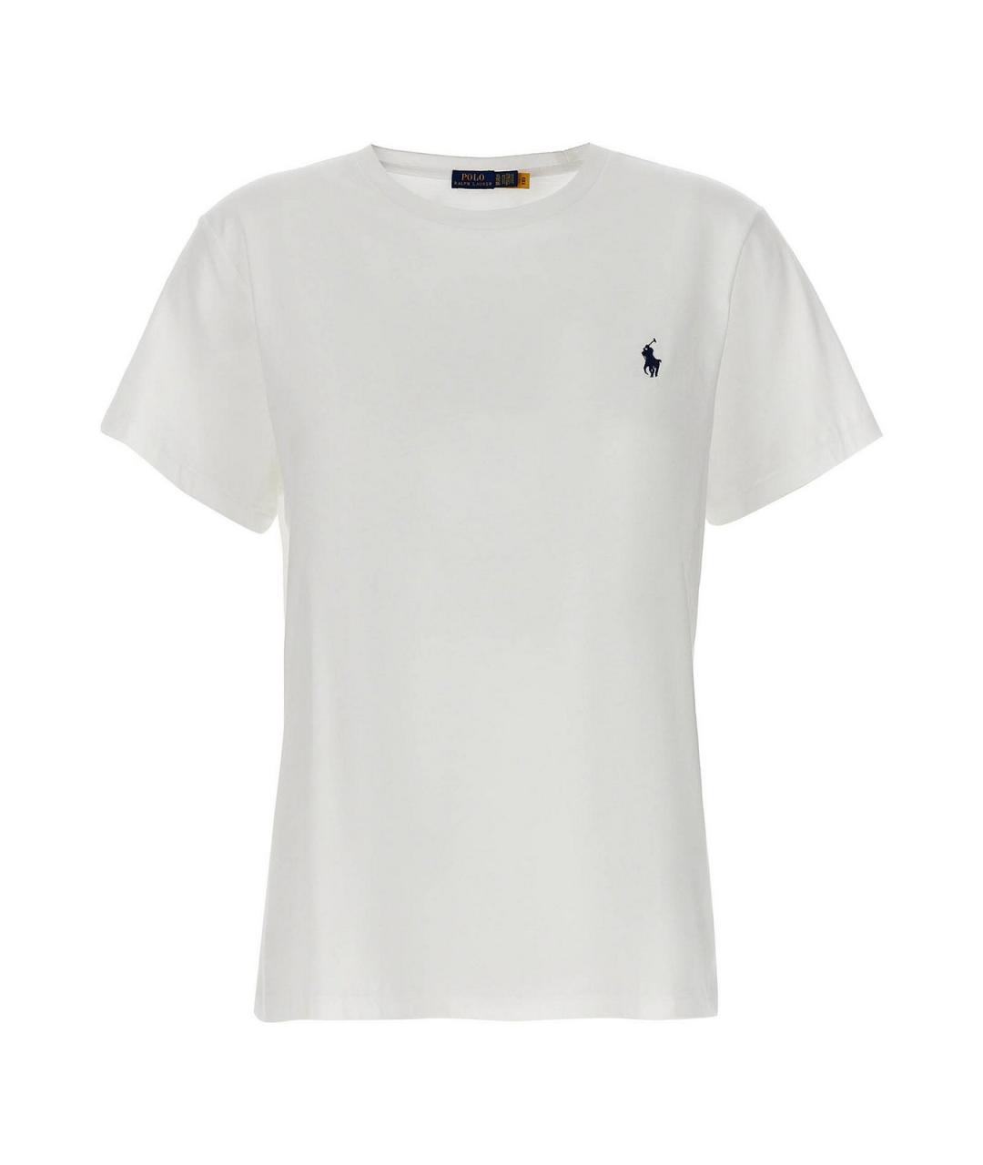 POLO RALPH LAUREN Белая хлопковая футболка, фото 1