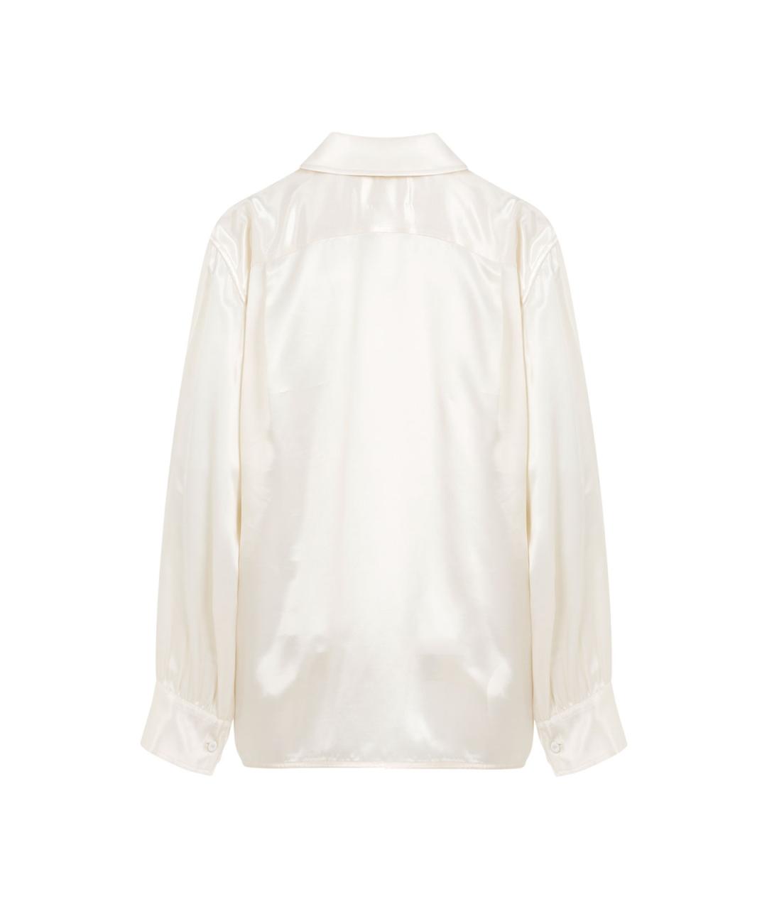 JIL SANDER Бежевая вискозная рубашка, фото 2