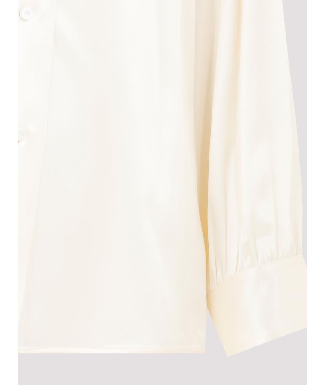 JIL SANDER Бежевая вискозная рубашка, фото 3