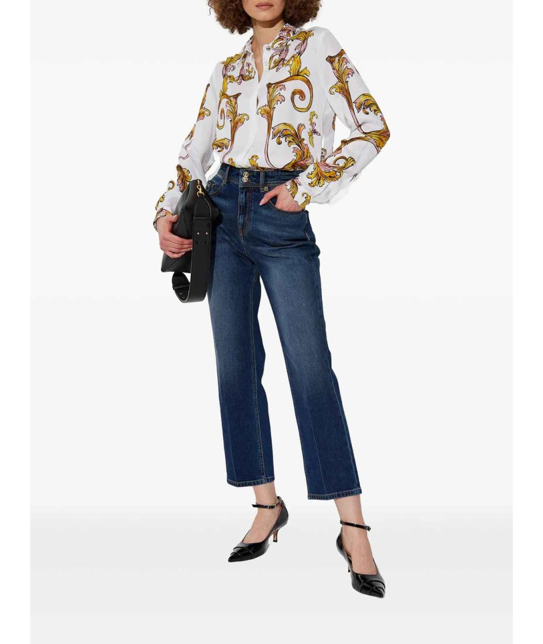 VERSACE JEANS COUTURE Белая вискозная рубашка, фото 2