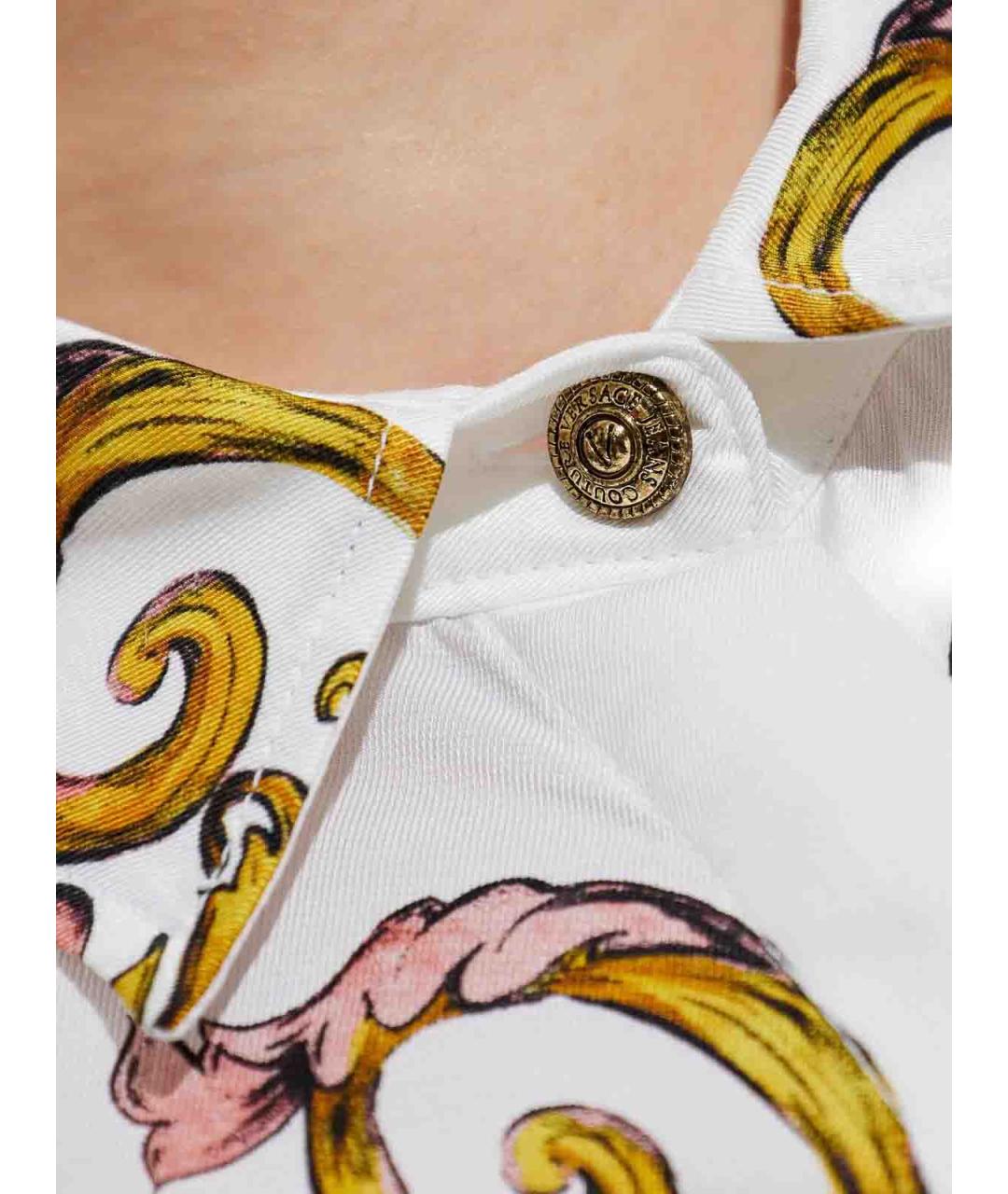VERSACE JEANS COUTURE Белая вискозная рубашка, фото 5