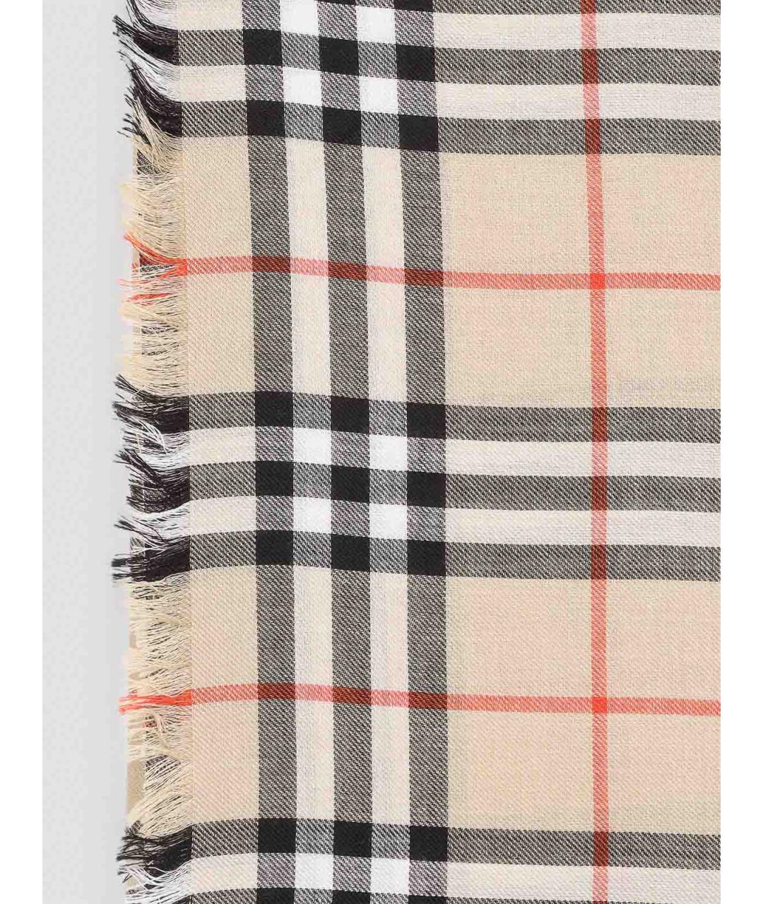 BURBERRY Бежевый кашемировый шарф, фото 2
