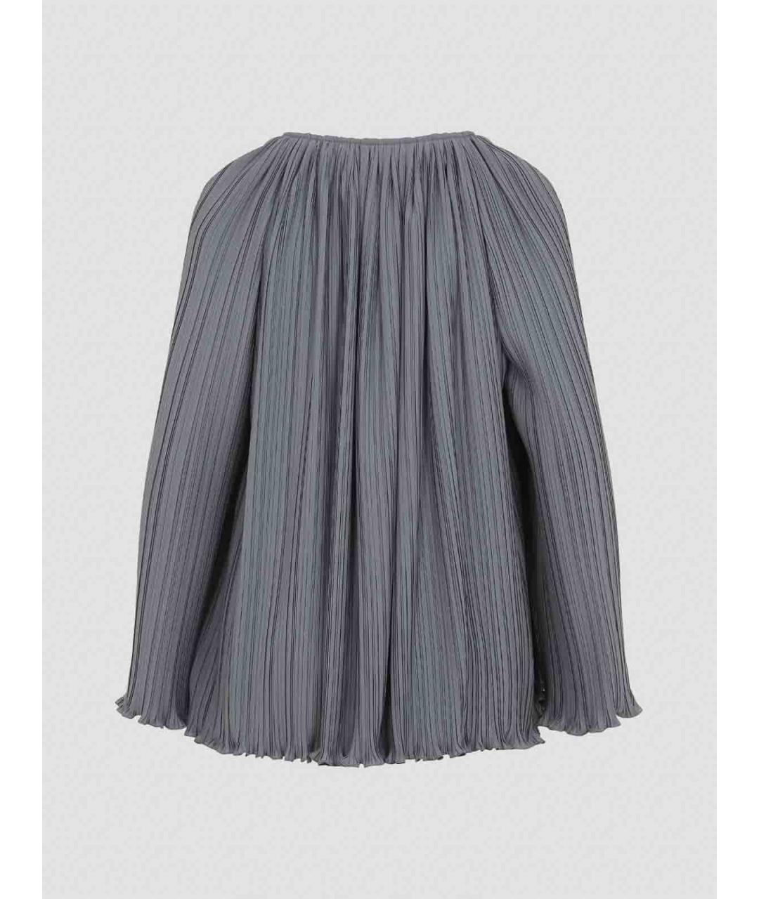 LANVIN Серая полиэстеровая блузы, фото 2