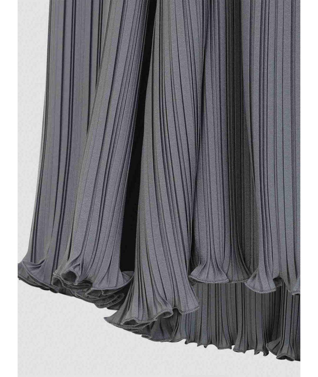 LANVIN Серая полиэстеровая блузы, фото 4