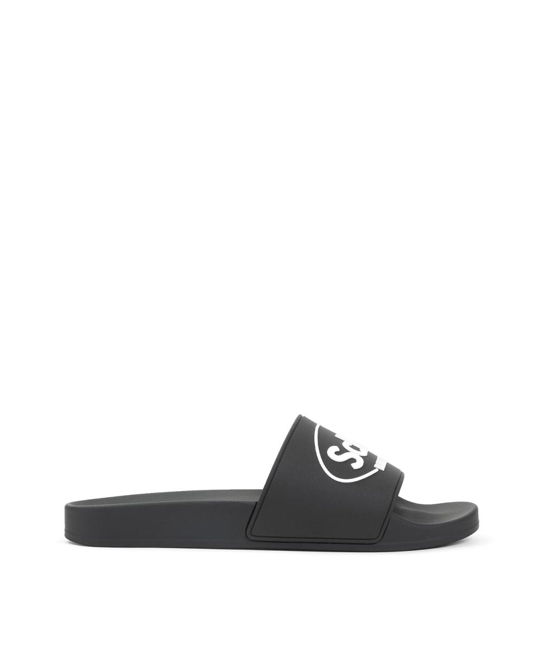 BALENCIAGA Черные шлепанцы, фото 1