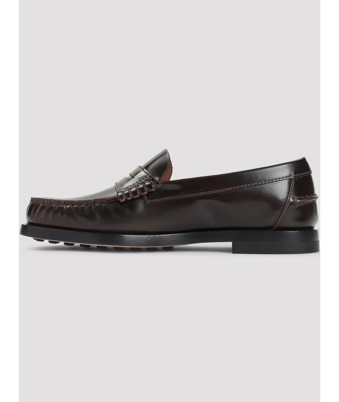 TOD'S Коричневые кожаные лоферы, фото 3
