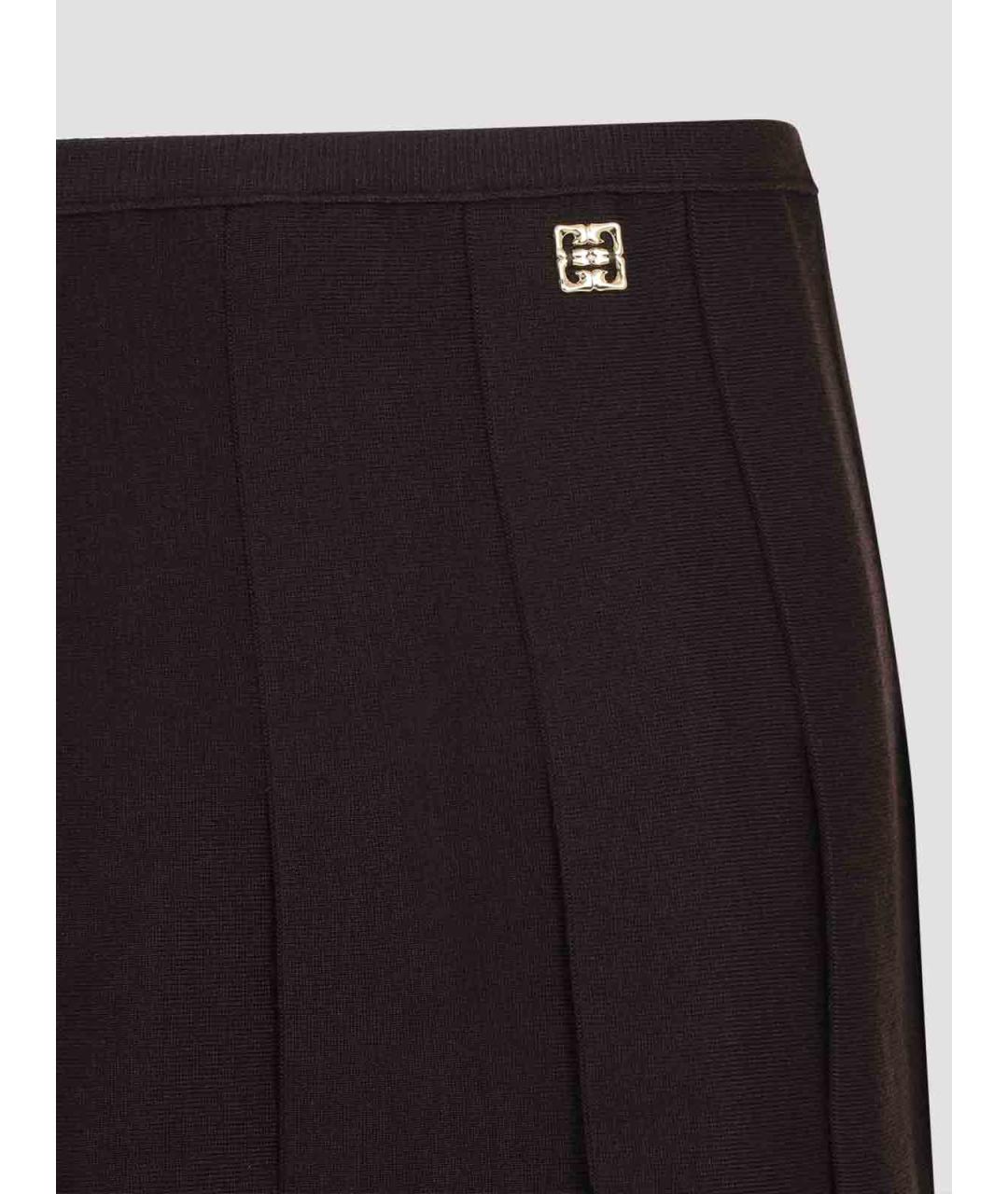 GIVENCHY Коричневая юбка миди, фото 3