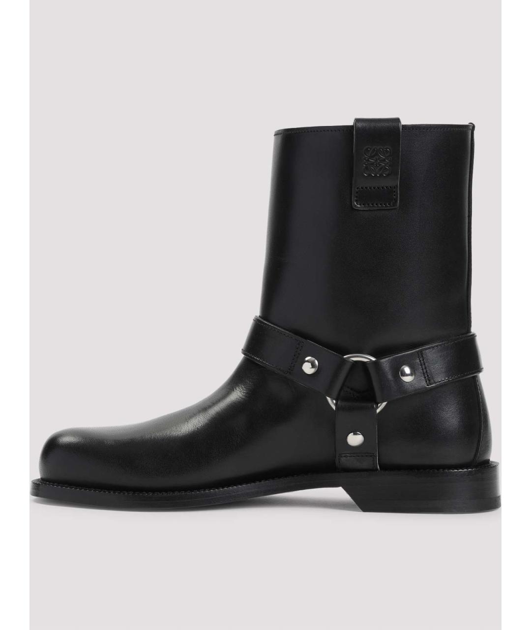 LOEWE Черные кожаные ботинки, фото 3