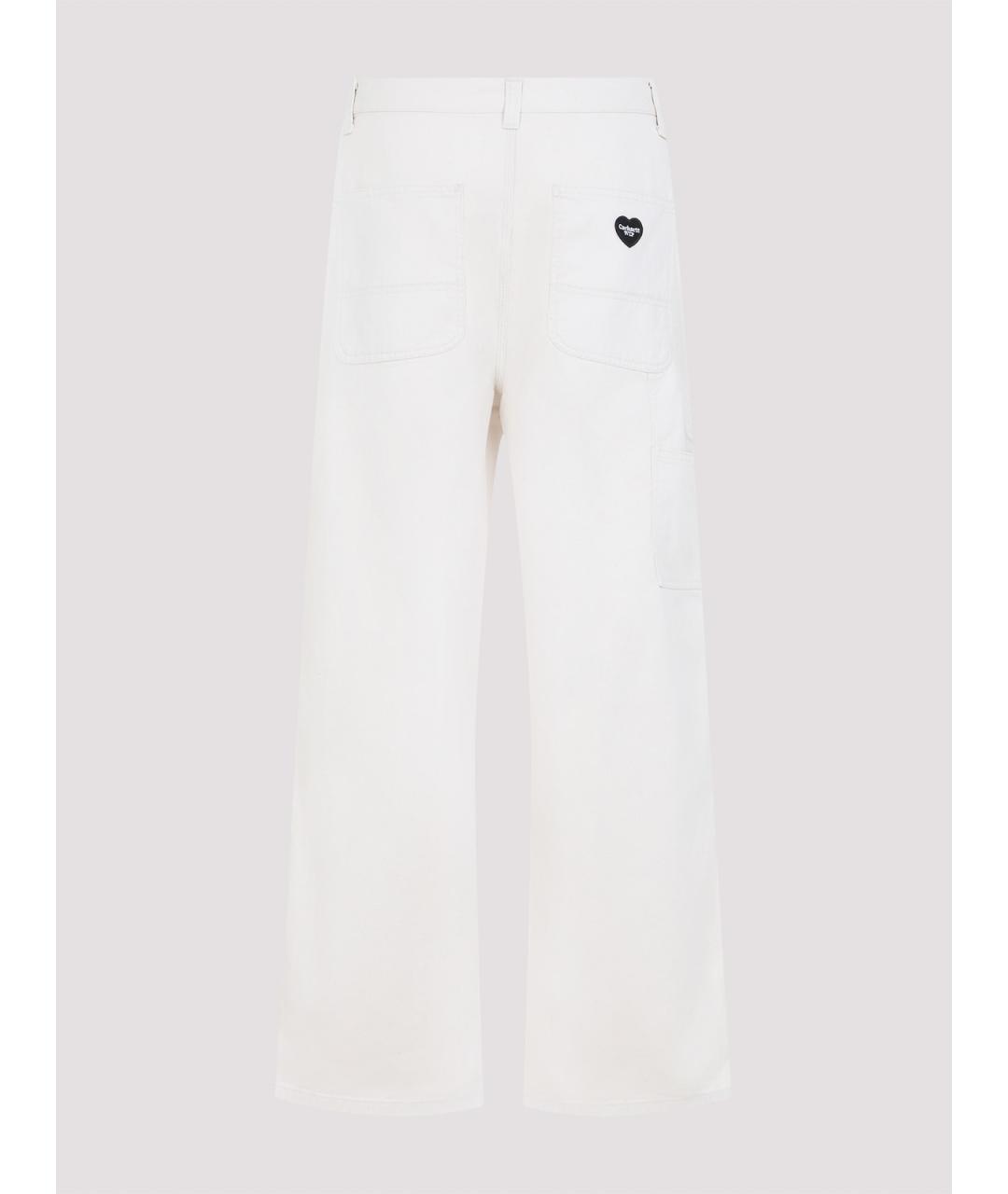 CARHARTT Бежевые хлопковые повседневные брюки, фото 2