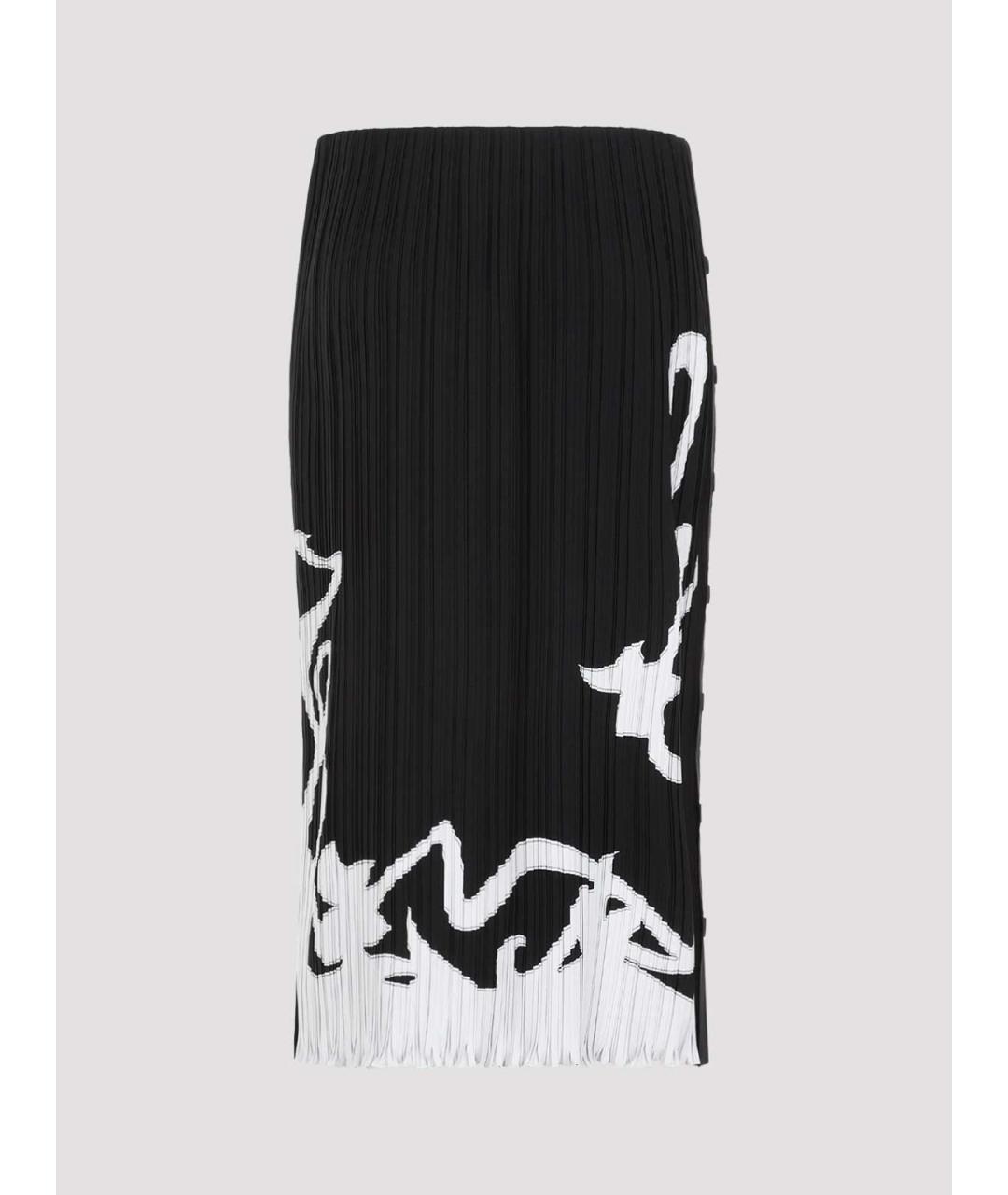 LANVIN Черная полиэстеровая юбка миди, фото 2