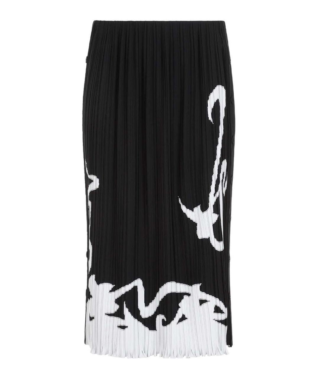 LANVIN Черная полиэстеровая юбка миди, фото 1