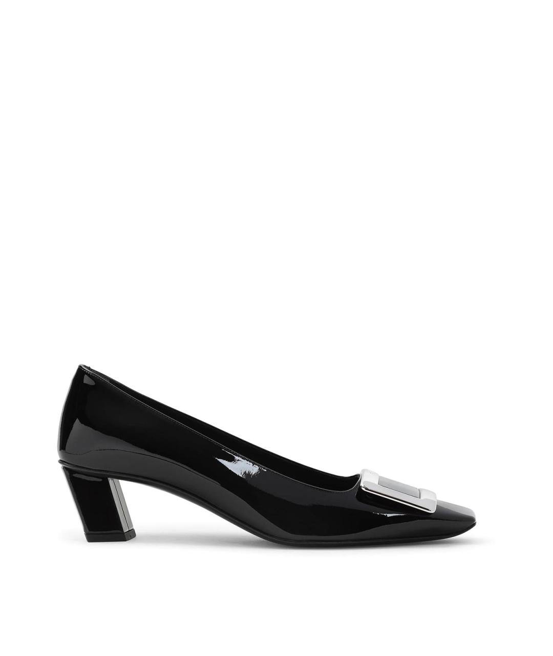 ROGER VIVIER Черные кожаные туфли, фото 1