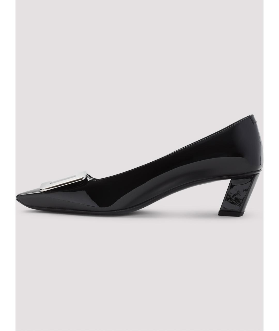 ROGER VIVIER Черные кожаные туфли, фото 3