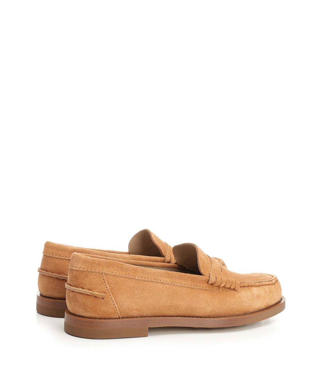 TOD'S Бежевые замшевые лоферы, фото 3