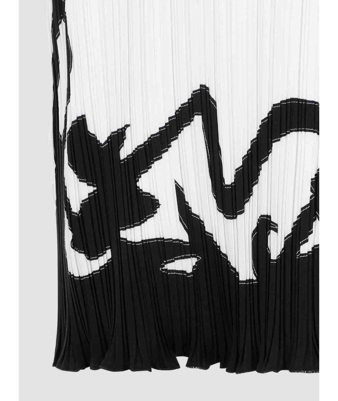 LANVIN Белое полиэстеровое повседневное платье, фото 4