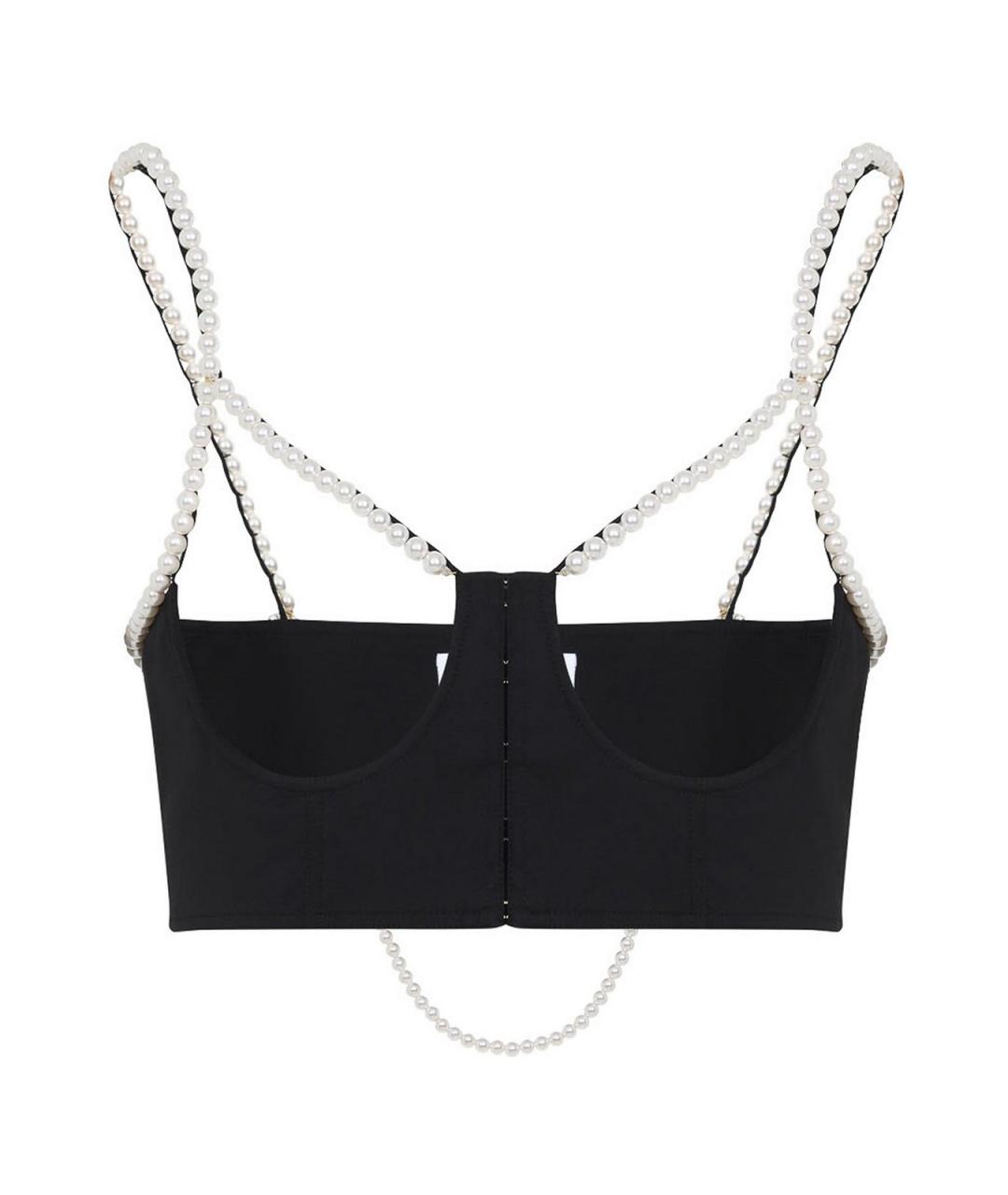 MOSCHINO Черная хлопковая майка, фото 1