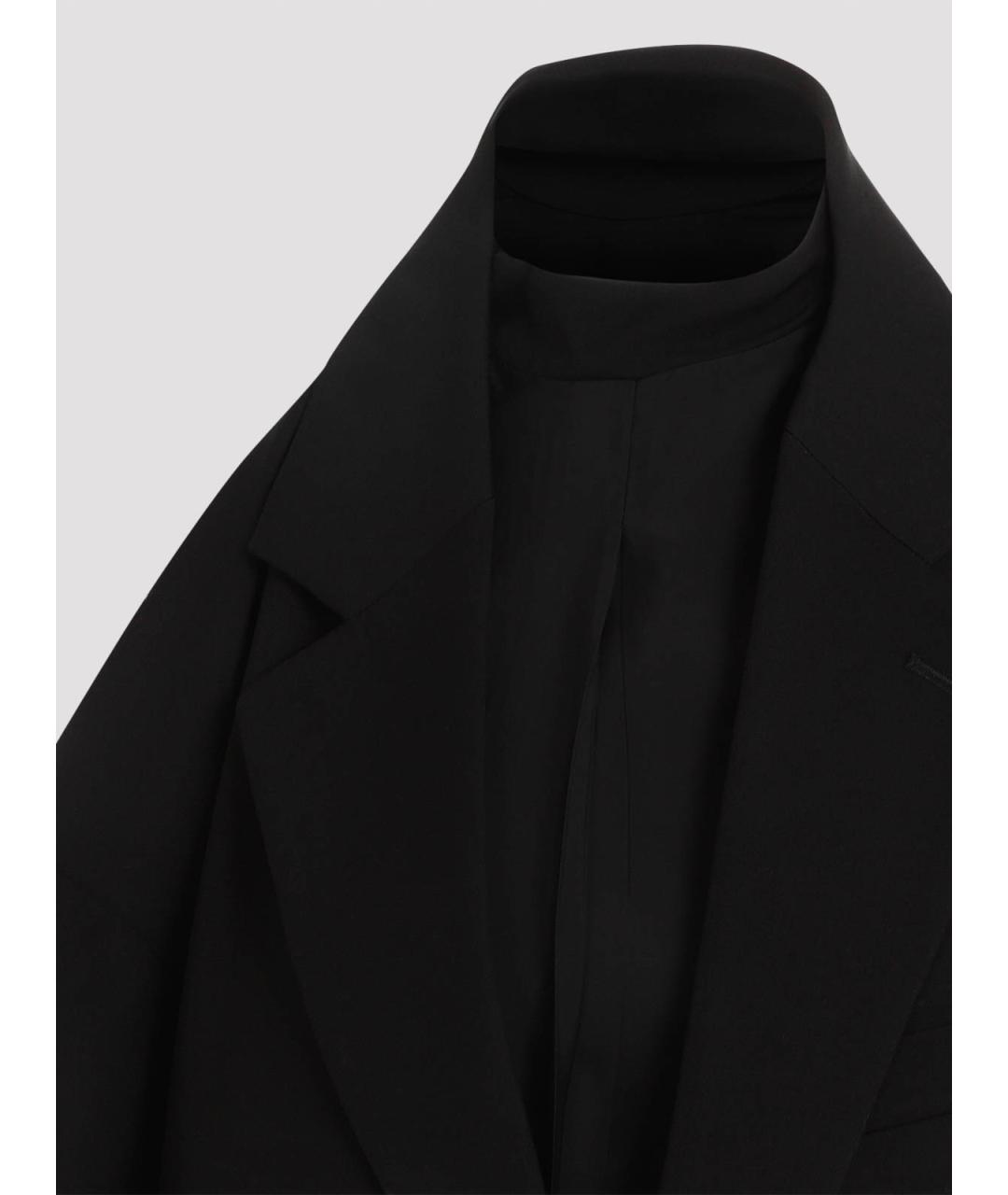 BALENCIAGA Черное шерстяное платье, фото 4