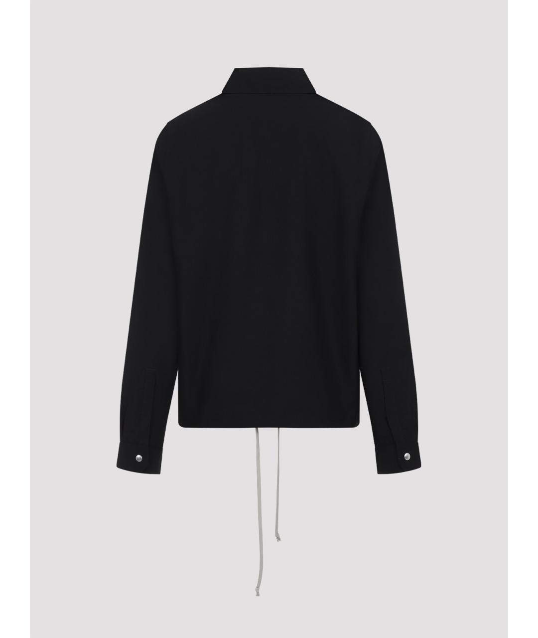 RICK OWENS Черная лиоцелл куртка, фото 2