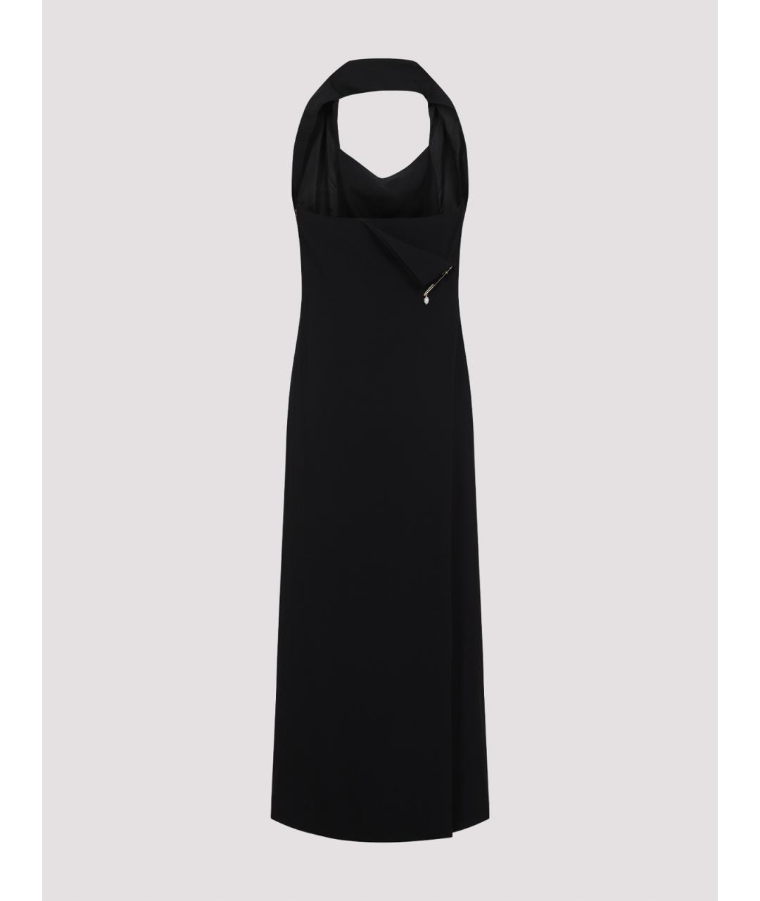 Carven Черное вискозное платье, фото 2