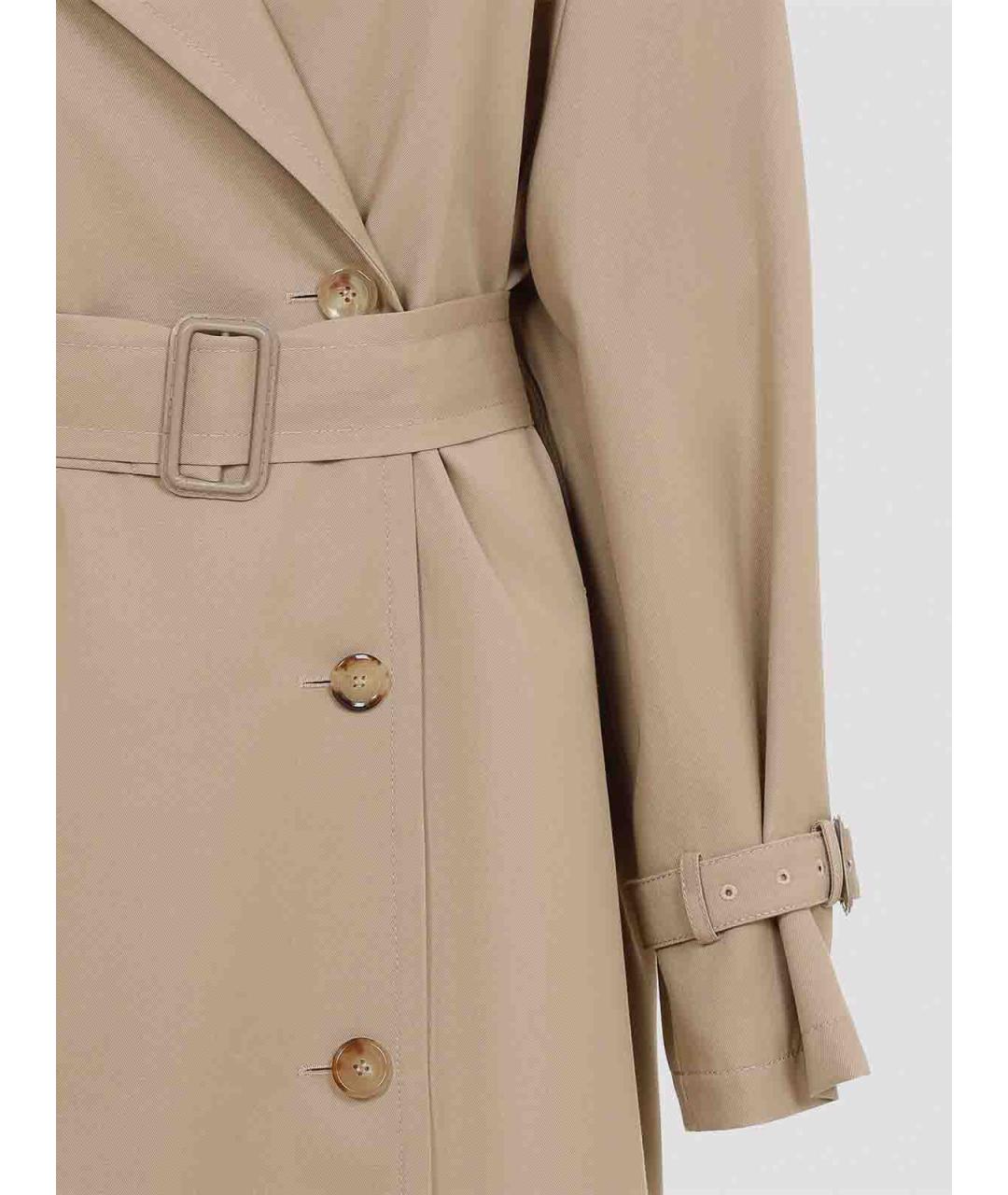 MOSCHINO Бежевая полиэстеровая куртка, фото 4
