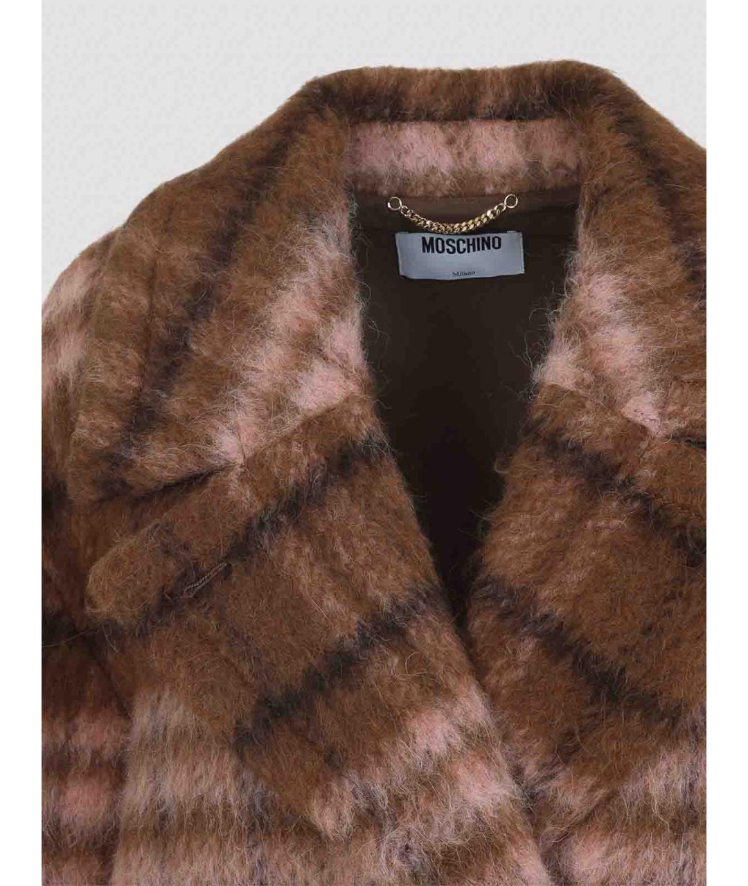 MOSCHINO Коричневая полиэстеровая куртка, фото 3