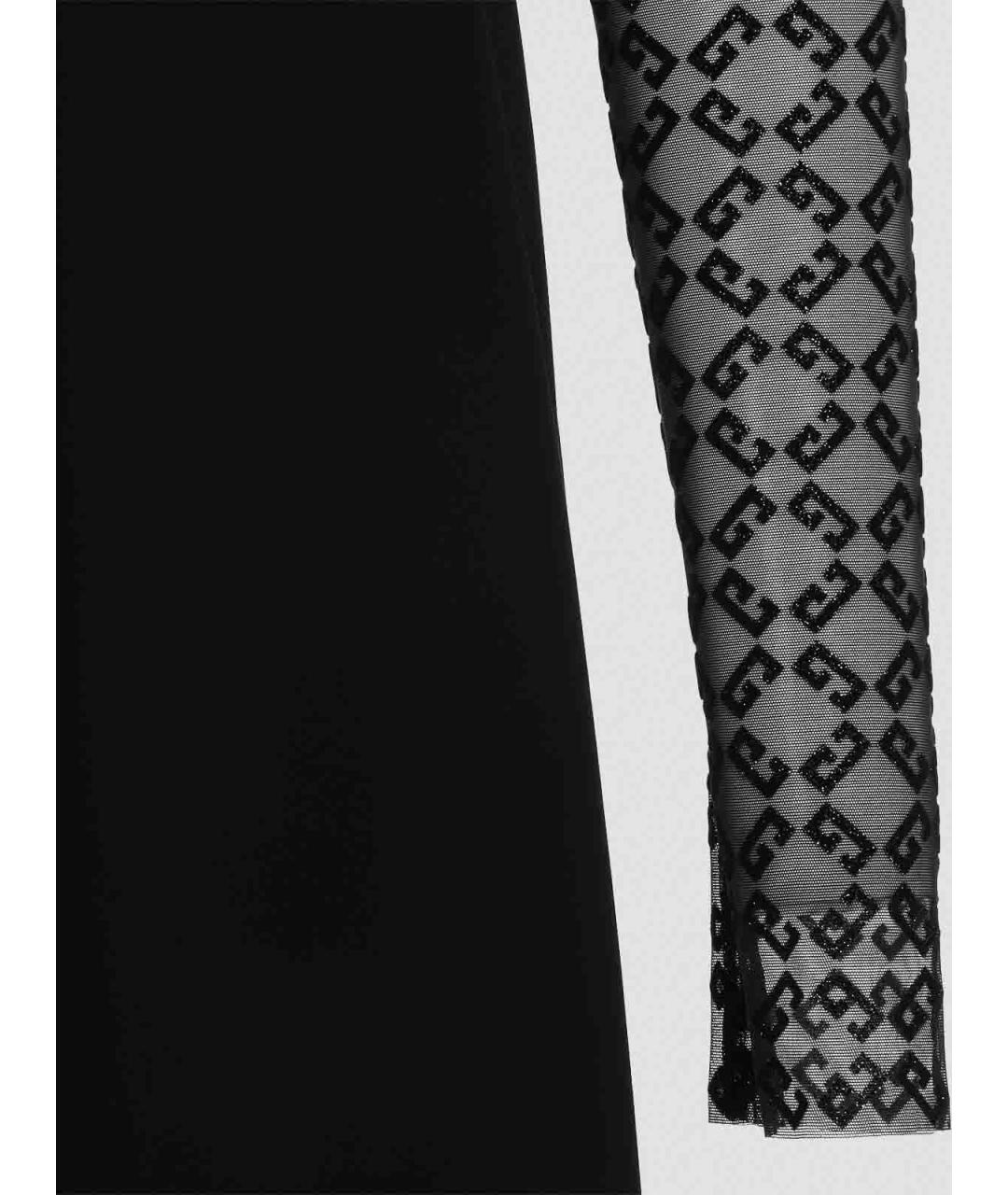 GIVENCHY Черное полиамидовое повседневное платье, фото 4