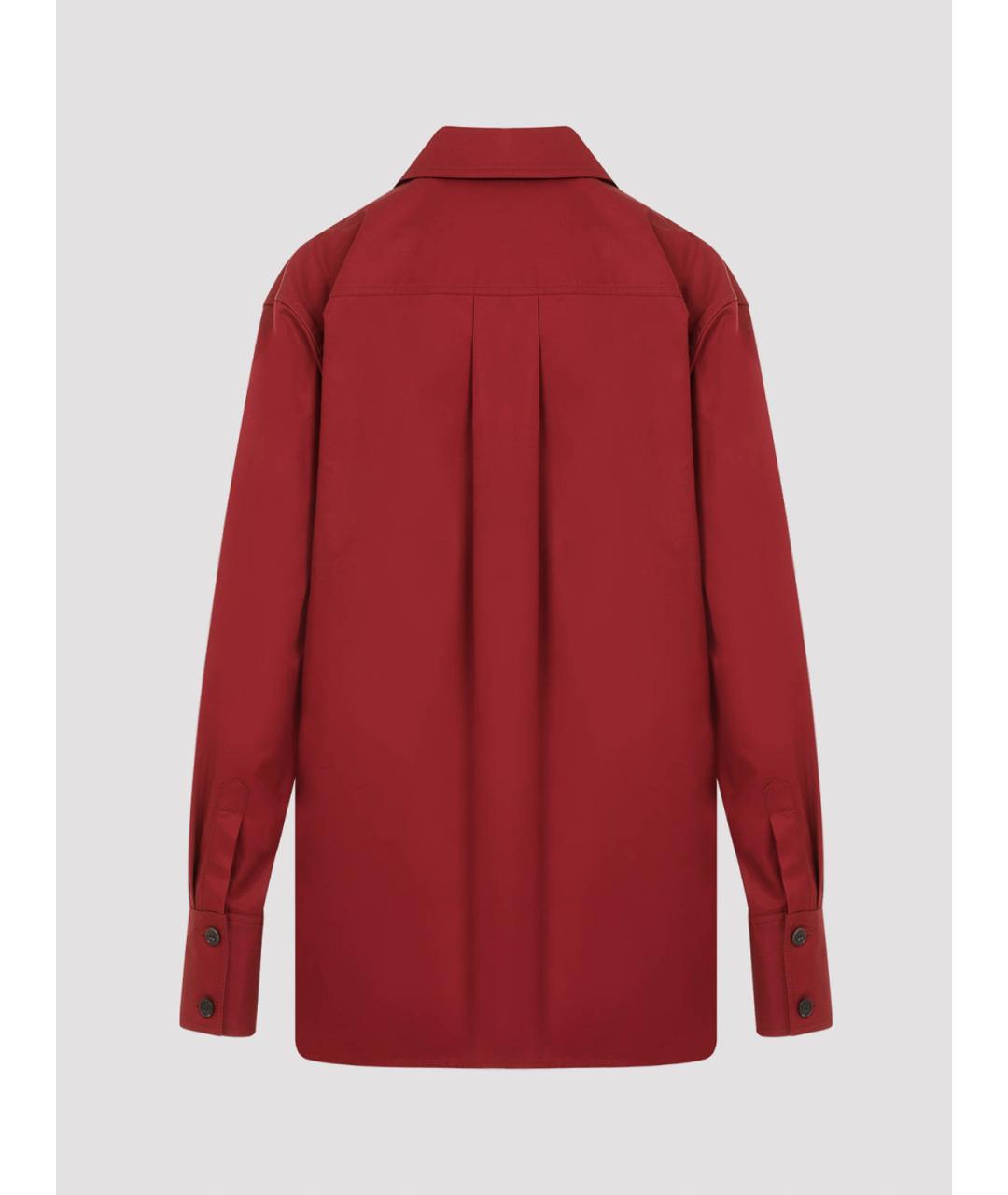 SAINT LAURENT Красная хлопковая рубашка, фото 2