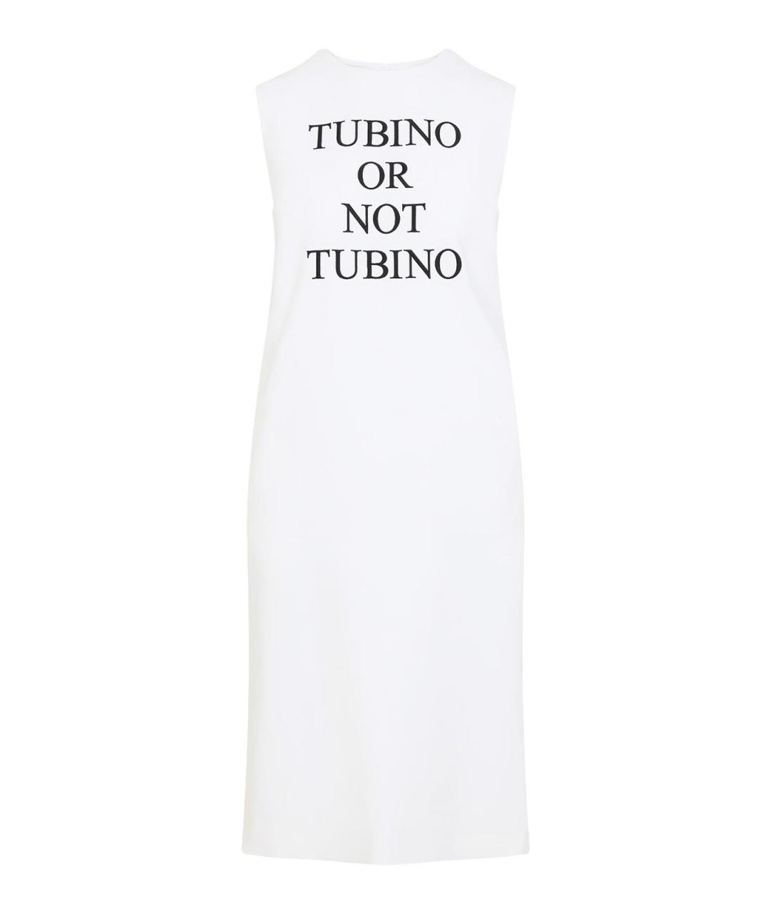 MOSCHINO Белое вискозное повседневное платье, фото 1