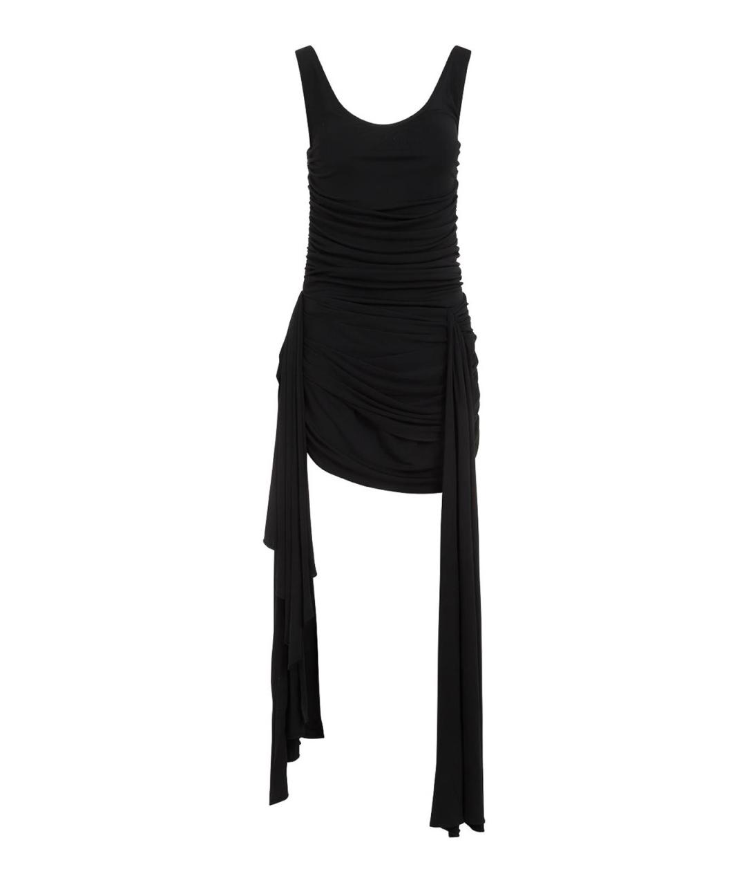 MUGLER Черное полиамидовое повседневное платье, фото 1