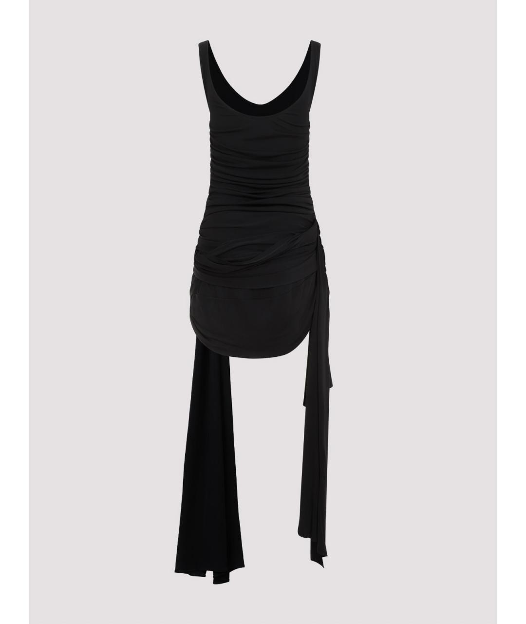 MUGLER Черное полиамидовое повседневное платье, фото 2