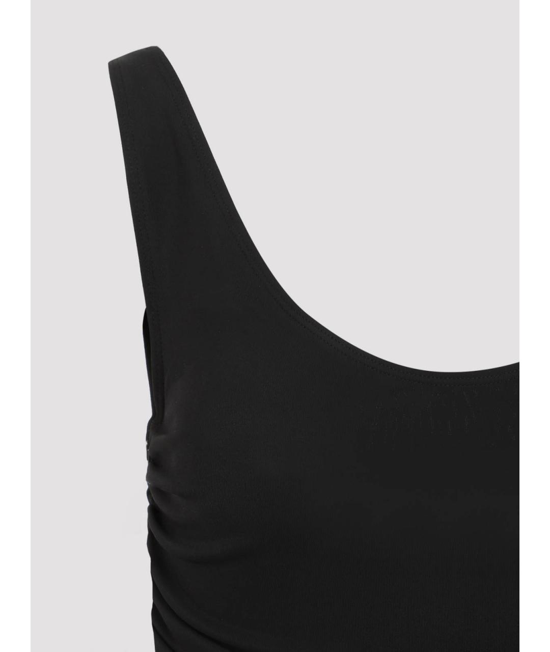 MUGLER Черное полиамидовое повседневное платье, фото 3