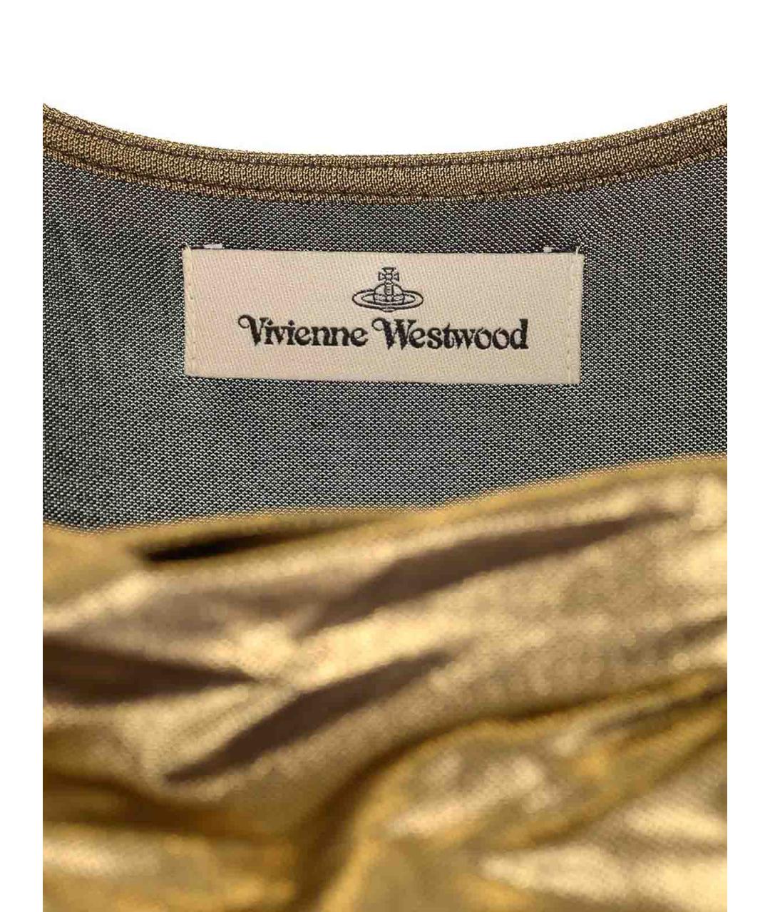 VIVIENNE WESTWOOD Золотое вечернее платье, фото 4