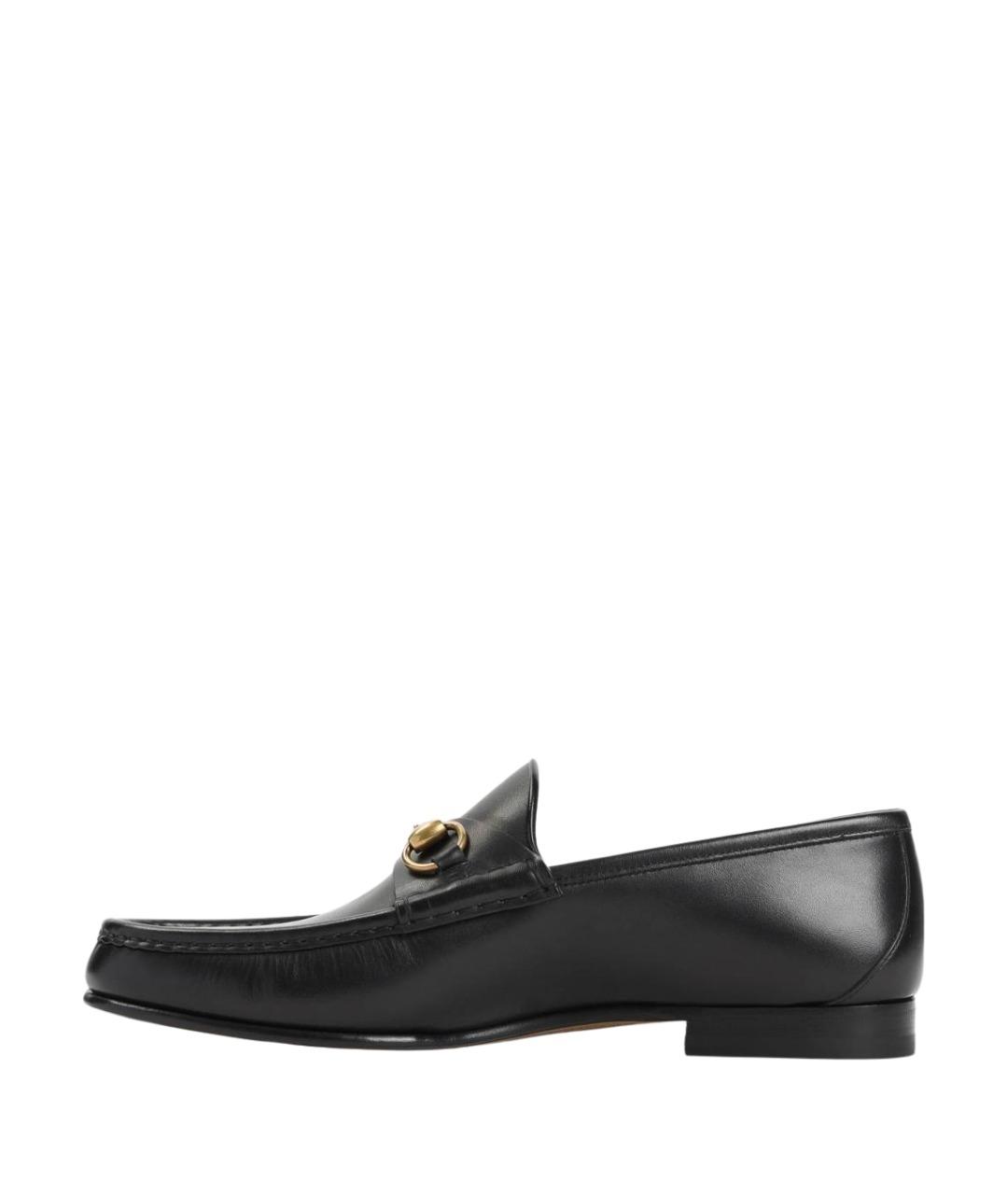 GUCCI Черные кожаные лоферы, фото 3