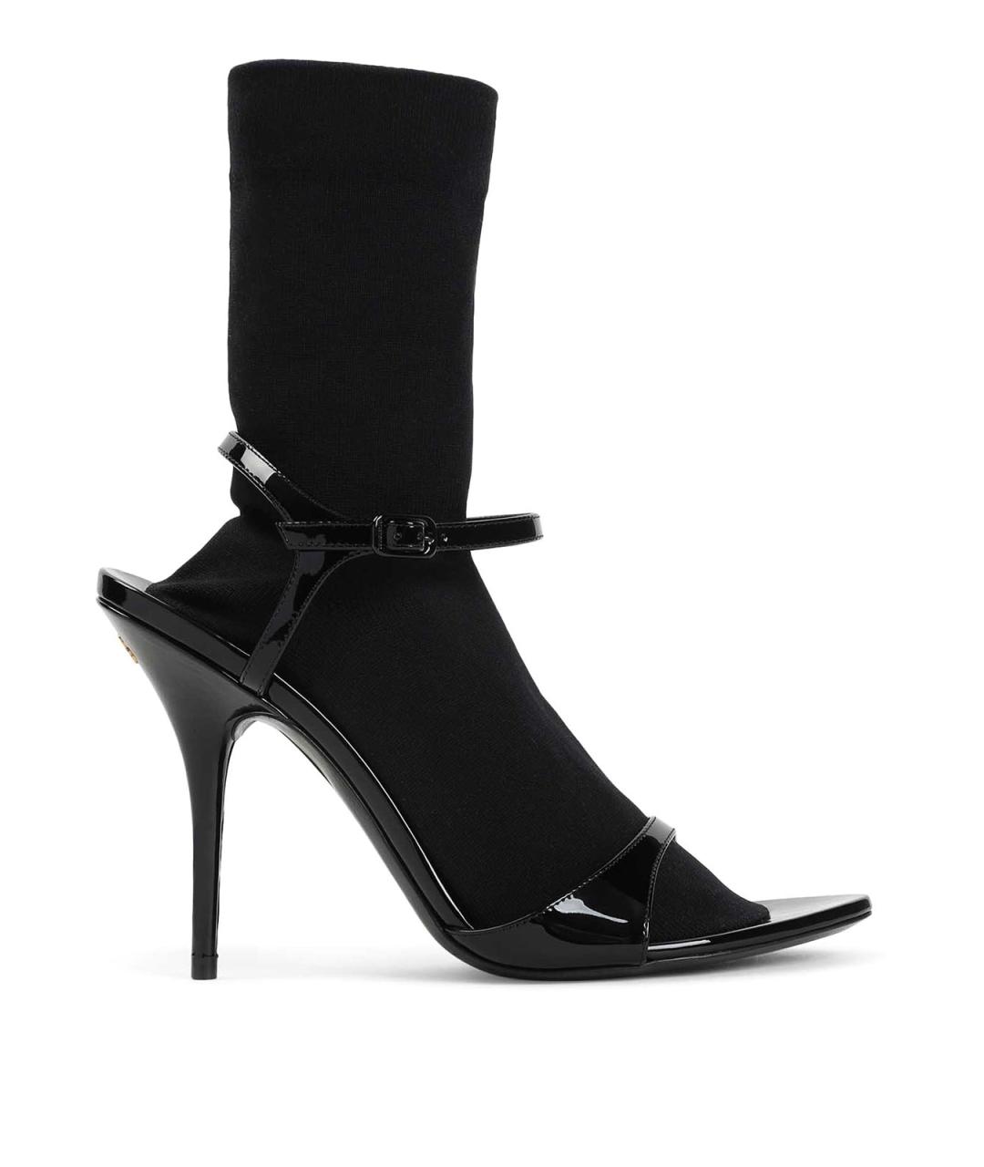 BALENCIAGA Черные текстильные сапоги, фото 1
