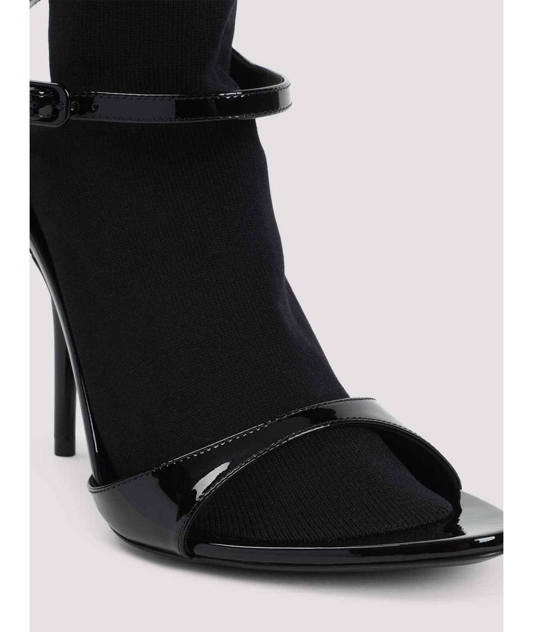 BALENCIAGA Черные текстильные сапоги, фото 4