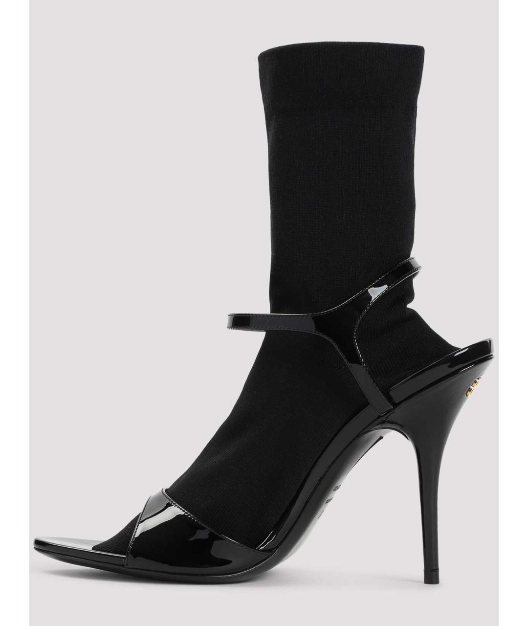 BALENCIAGA Черные текстильные сапоги, фото 2