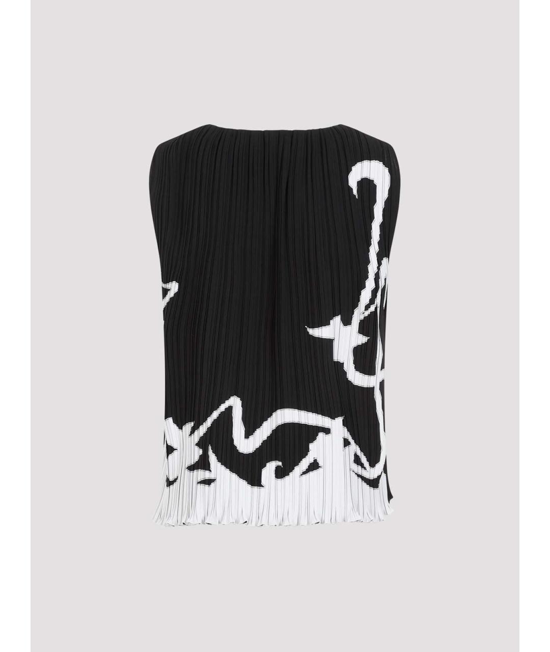 LANVIN Черная полиэстеровая майка, фото 2