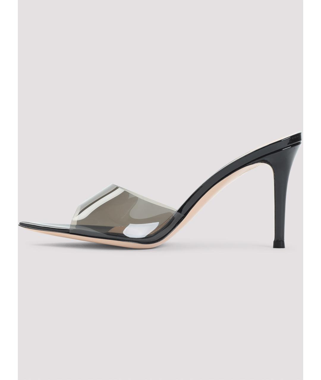 GIANVITO ROSSI Черные кожаные мюли, фото 3