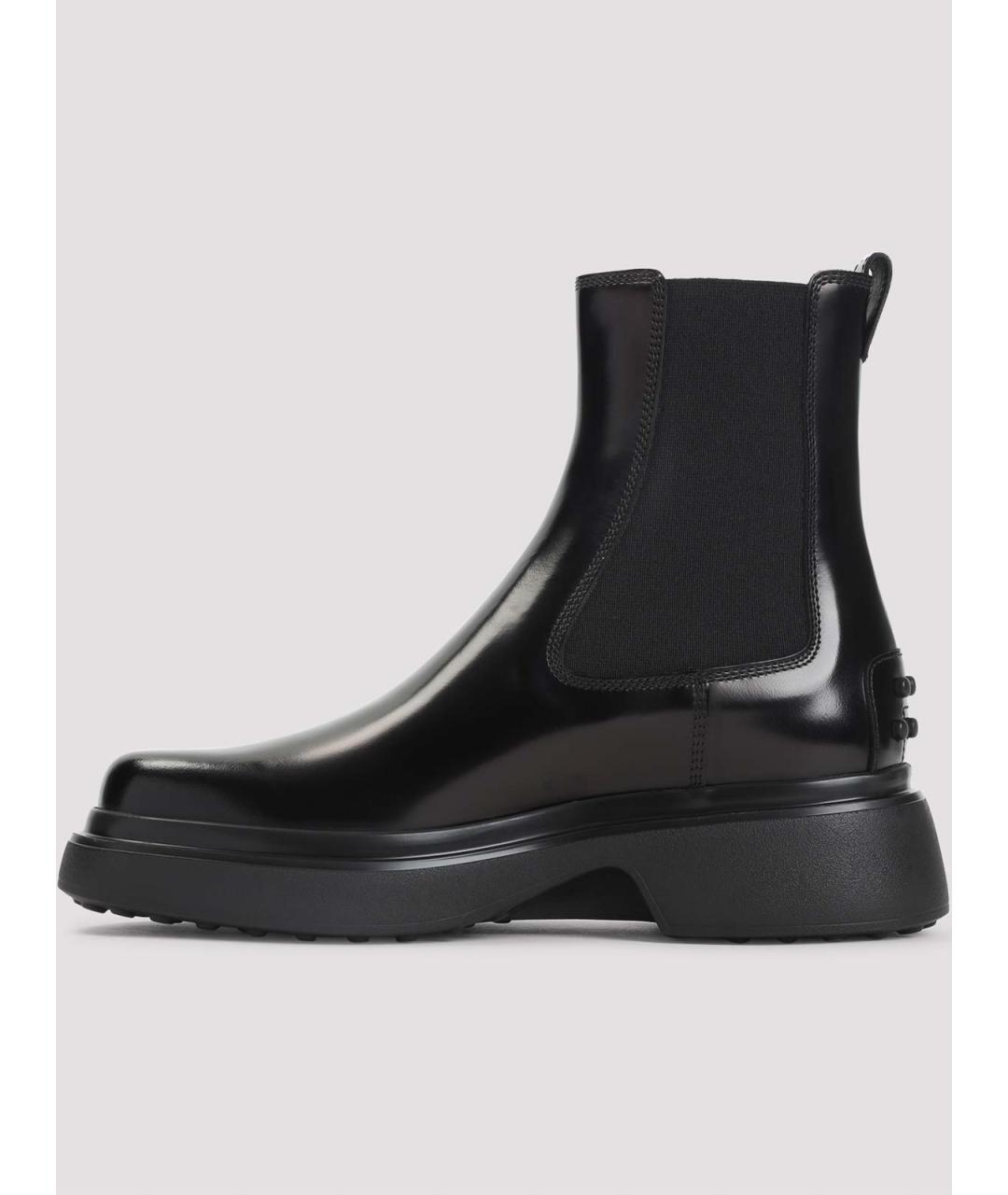 TOD'S Черные кожаные ботильоны, фото 3