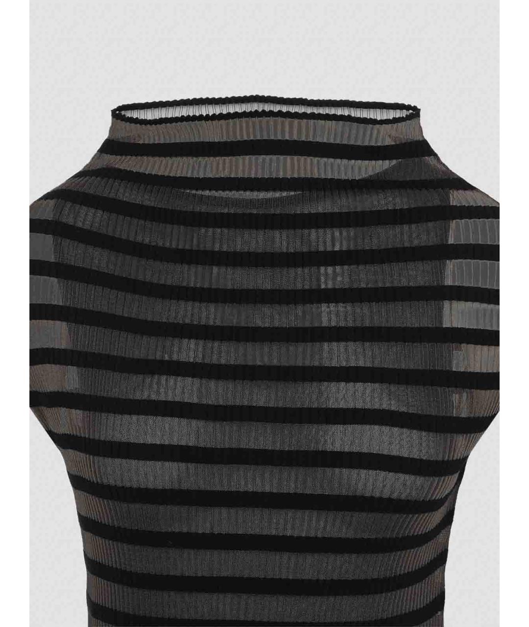 JEAN PAUL GAULTIER Черное вискозное платье, фото 3