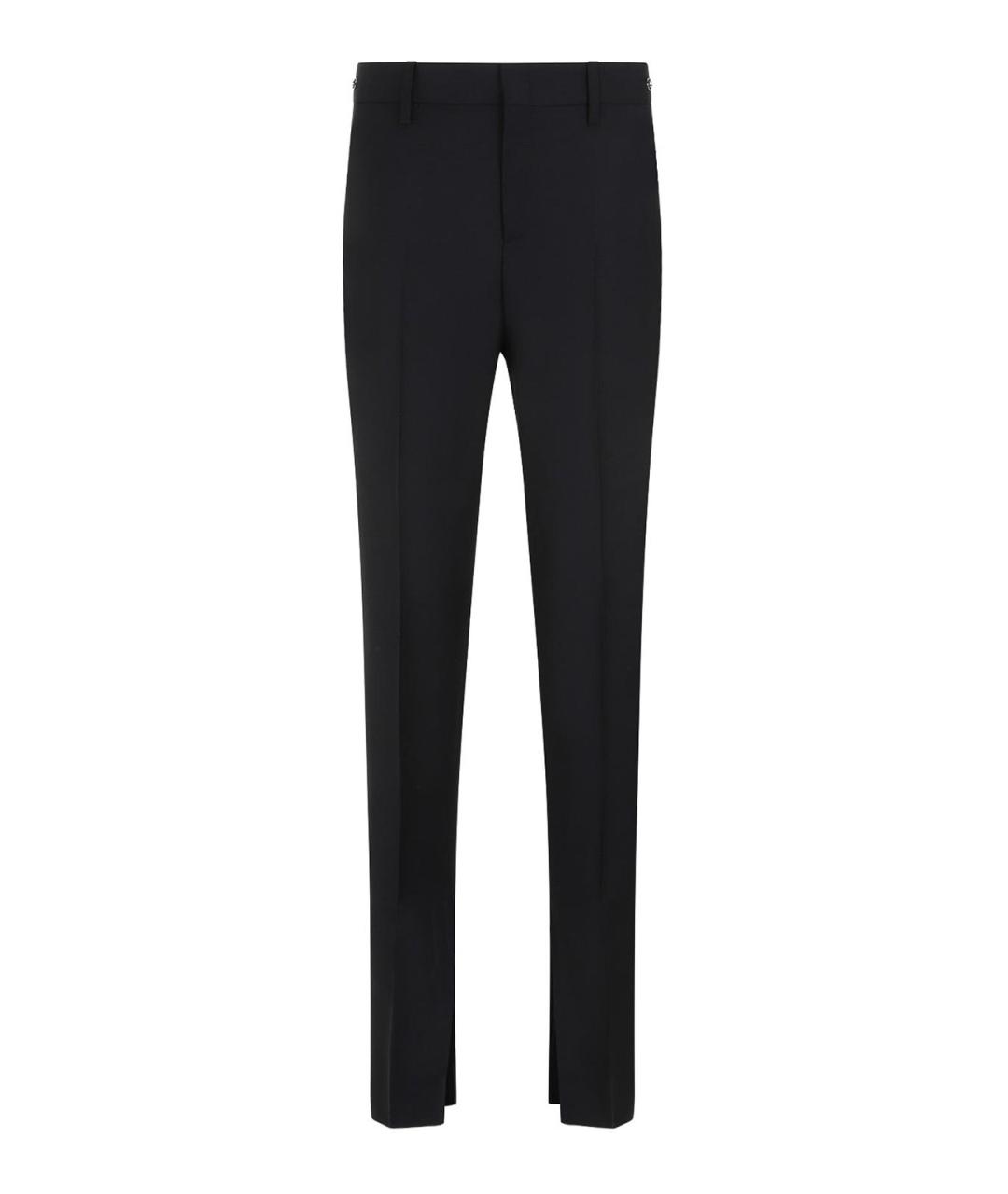 GUCCI Черные шерстяные брюки узкие, фото 1