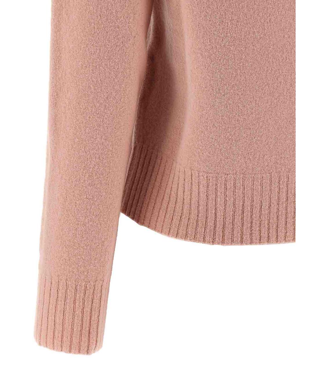 JIL SANDER Розовый шерстяной джемпер / свитер, фото 4