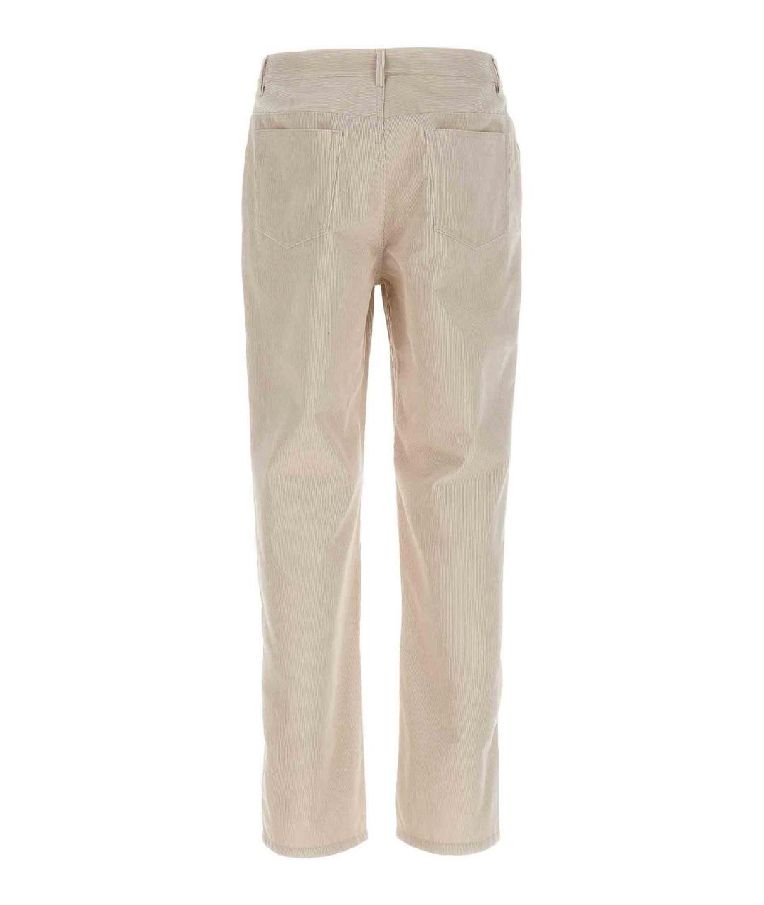 A.P.C. Белые хлопковые повседневные брюки, фото 2