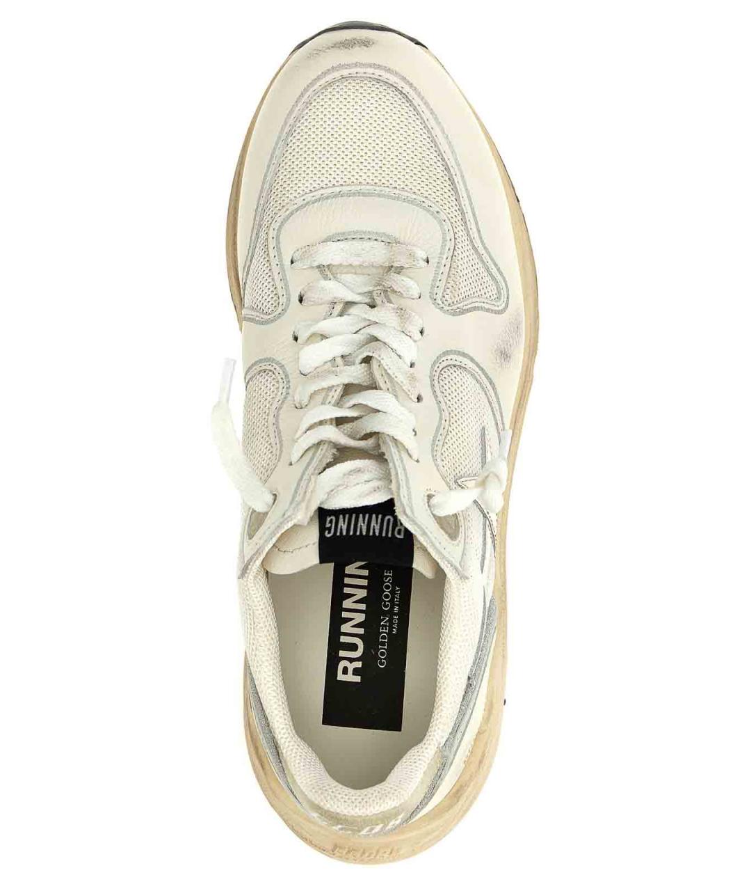 GOLDEN GOOSE Белые кожаные кроссовки, фото 4