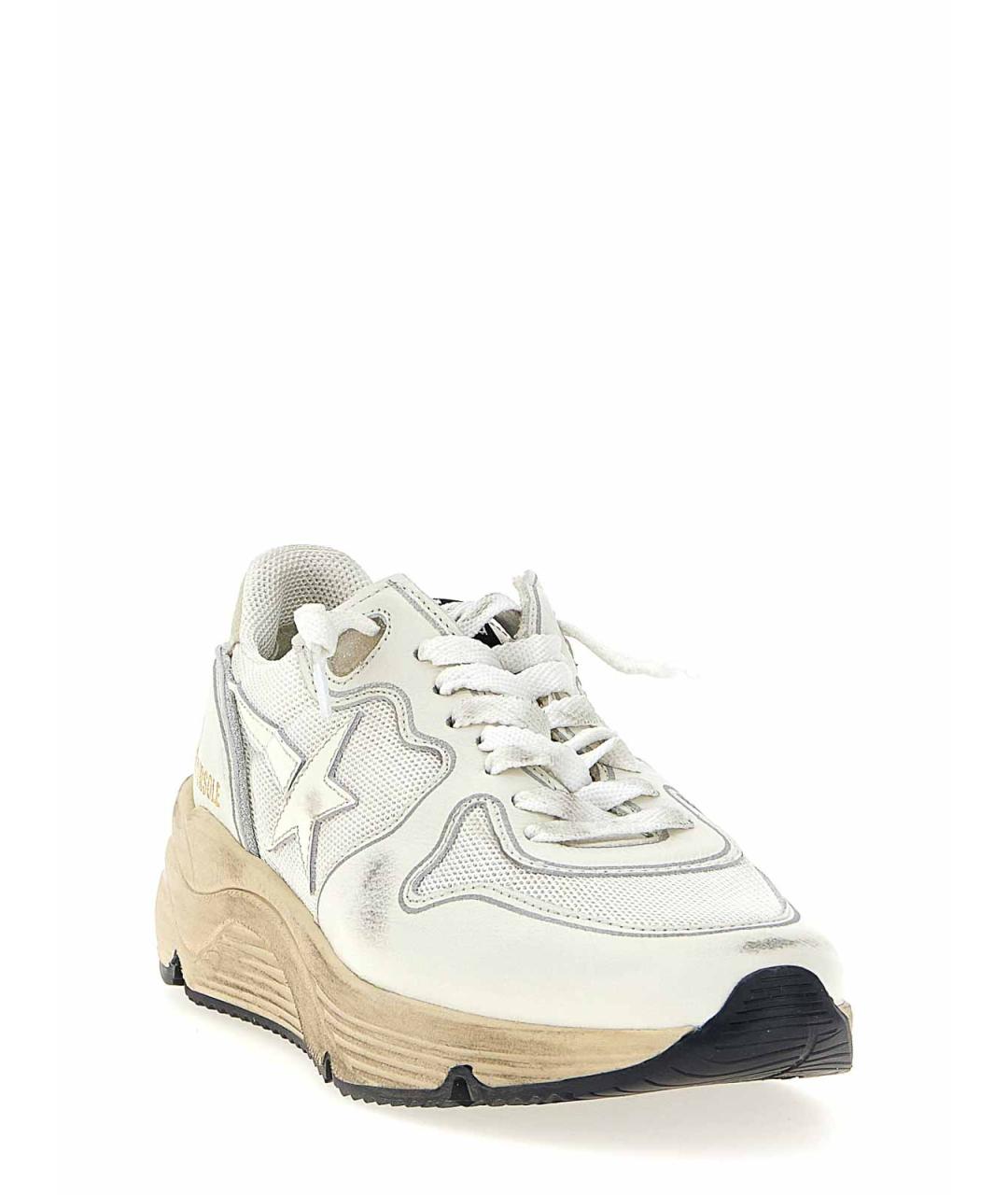 GOLDEN GOOSE Белые кожаные кроссовки, фото 2