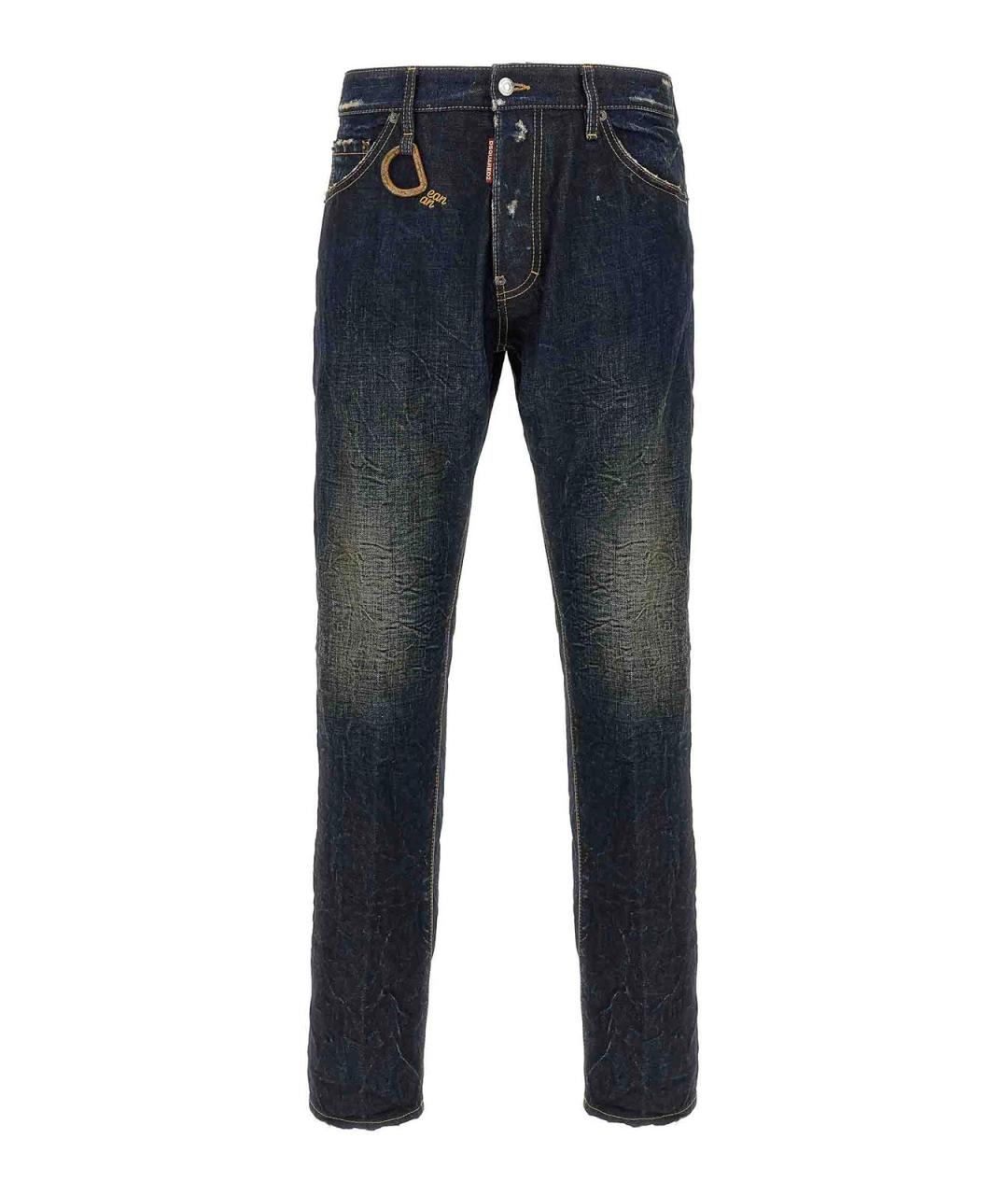 DSQUARED2 Синие хлопковые джинсы, фото 1