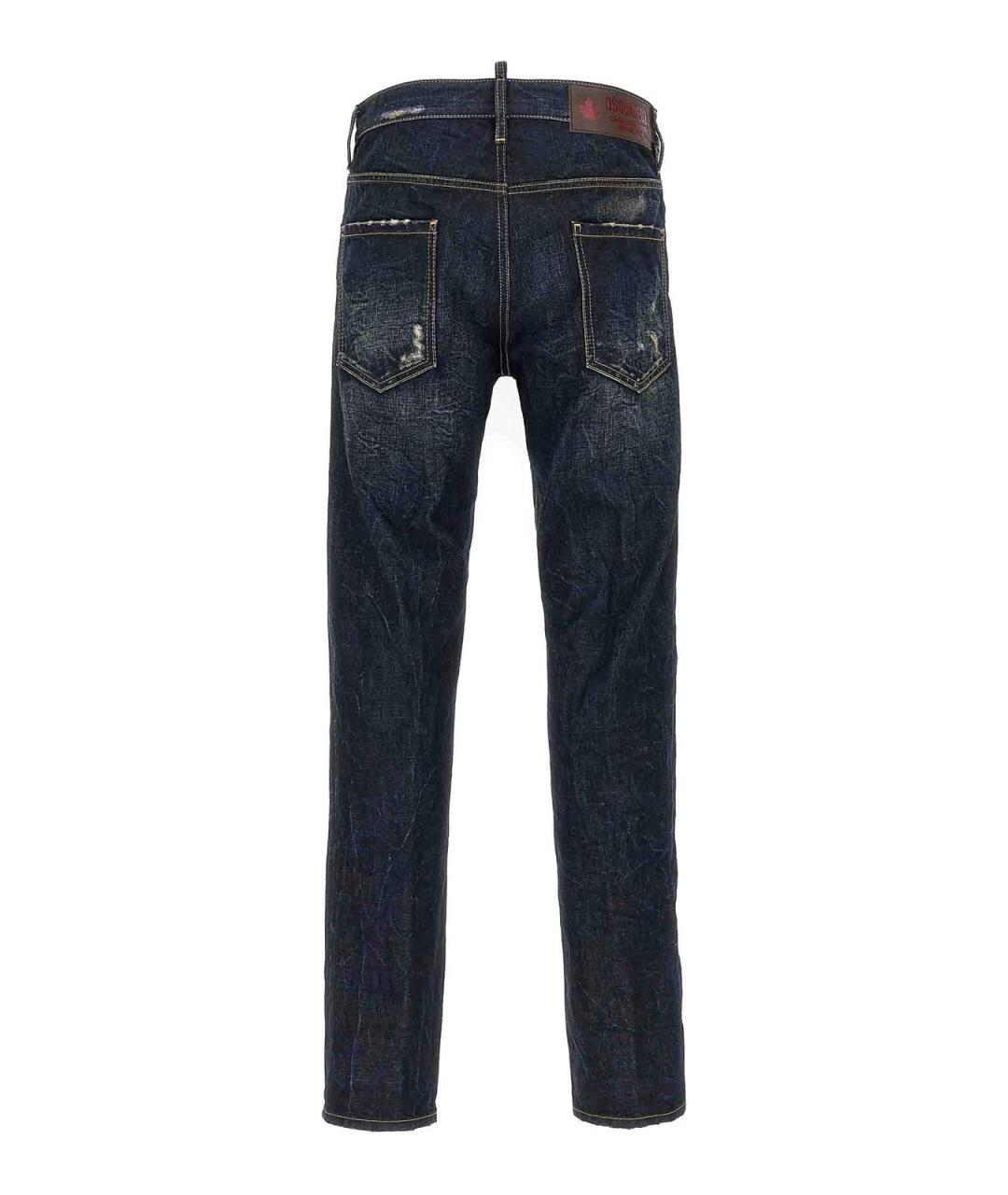 DSQUARED2 Синие хлопковые джинсы, фото 2