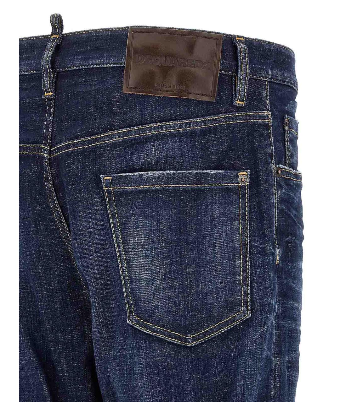 DSQUARED2 Синие хлопковые джинсы, фото 4